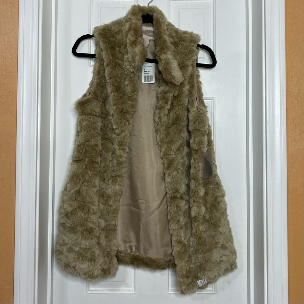 Faux fur vest